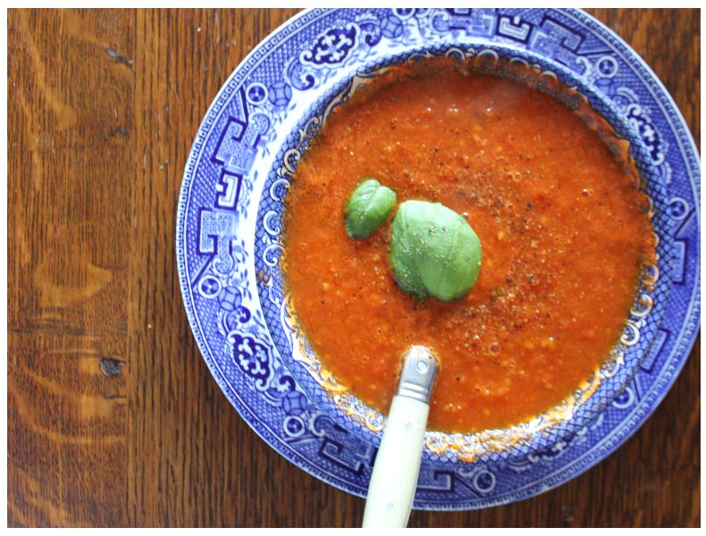 Organic tomato and basil soup- Vegan, GF