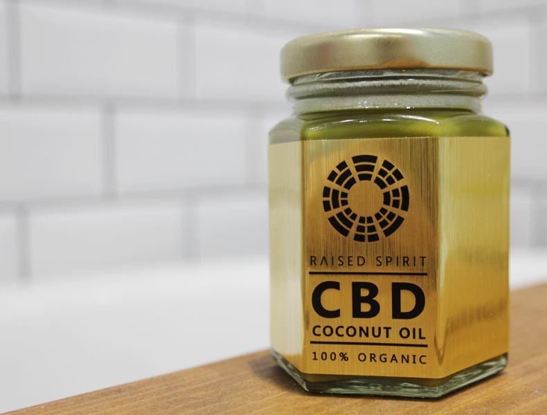 CBD Coconut Oil Organic Raised Spirt