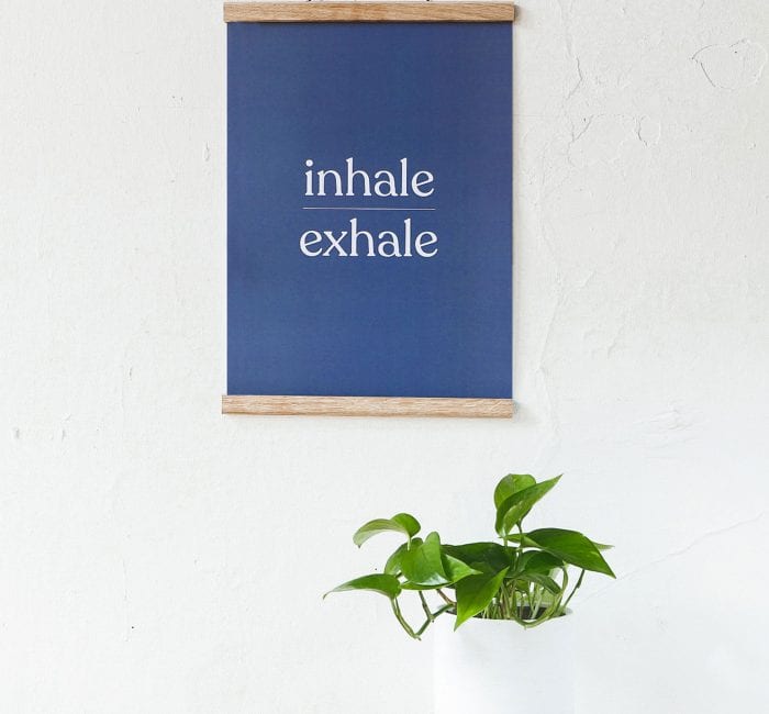 inhale exhale artwork print